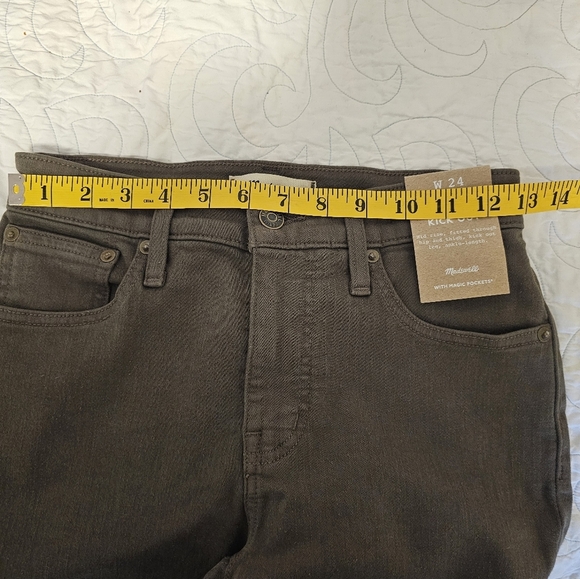 Madewell Mid-Rise Kick Out Womens Size 24 NWT - Picture 5 of 6